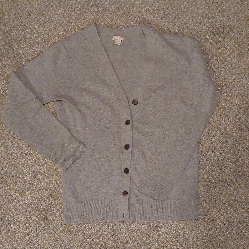J Crew Grey Cardigan